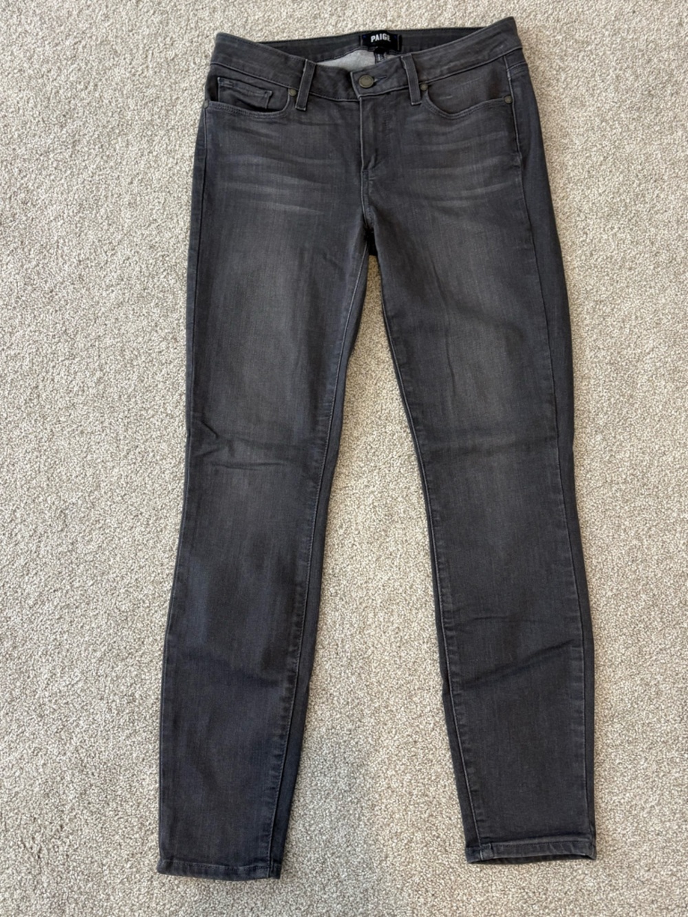 PAIGE Black Skinny Jeans — Sleek Slim Fit